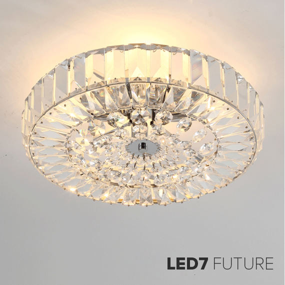 Loft Industry Modern - Small Tile Top Chandelier